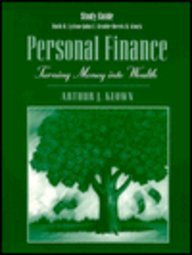 Imagen de archivo de Personal Finance: Turning Money into Wealth : Study Guide a la venta por HPB-Red