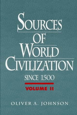 Beispielbild fr Sources of World Civilization, Vol. II: Since 1500 zum Verkauf von Wonder Book