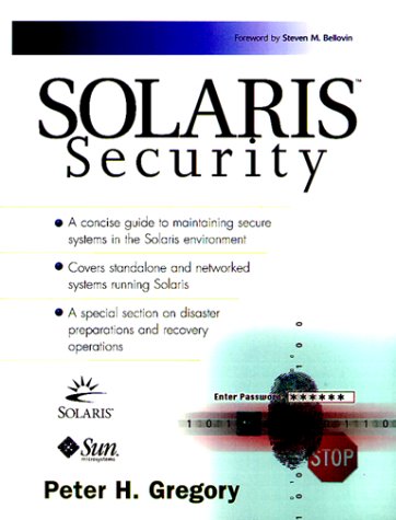 Beispielbild fr Solaris Security zum Verkauf von Wonder Book