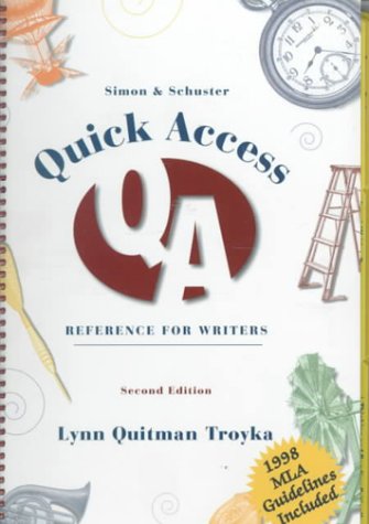 Stock image for Simon & Schuster Quick Access Reference for Writers (1998 MLA Update Edition) for sale by Wonder Book