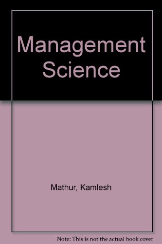 Management Science (9780130974860) by Mathur, Kamlesh; Solow, Daniel