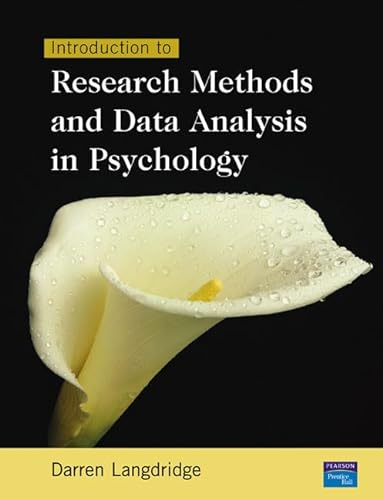 9780130978325: Introduction to Research Methods and Data Analysis in Psychology