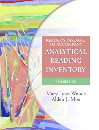 Beispielbild fr Analytical Reading Inventory: Comprehensive Assessment for All Students Including Gifted and Remedial zum Verkauf von HPB-Ruby