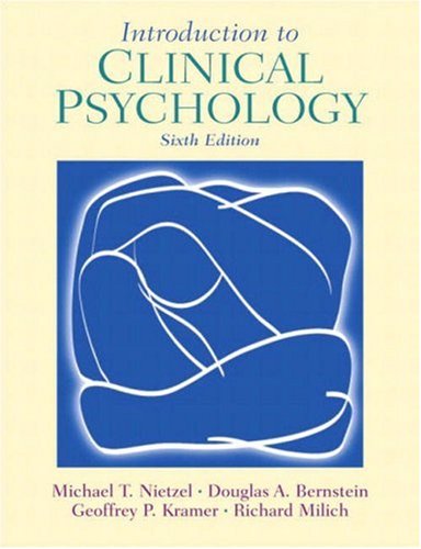 Stock image for Introduction to Clinical Psychology for sale by HPB-Red