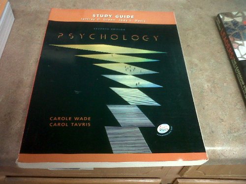 Imagen de archivo de Study Guide: Psychology Seventh Edition a la venta por Wonder Book