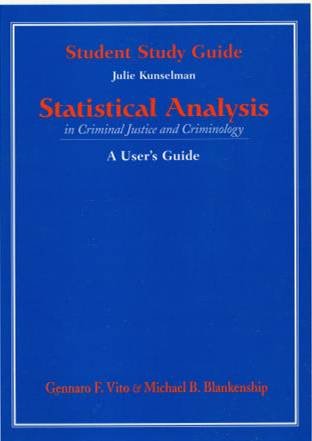 Stock image for Statistics Analysis Crim Just& Crim: User GD for sale by PAPER CAVALIER US