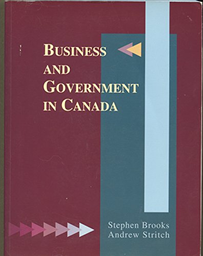 Business and government in Canada (9780130984272) by Brooks, Stephen