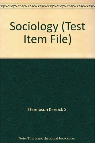 Stock image for Sociology (Test Item File) for sale by Nationwide_Text