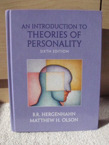 9780130992260: An Introduction to Theories of Personality: United States Edition