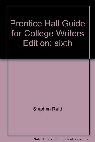 Stock image for The Prentice Hall Guide for College Writers for sale by Green Street Books