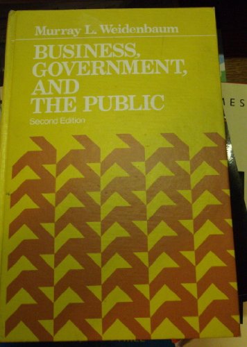 Imagen de archivo de Business, Government, and the Public a la venta por HPB-Red