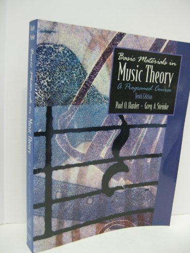 9780130993335: Basic Materials in Music Theory: A Programmed Course