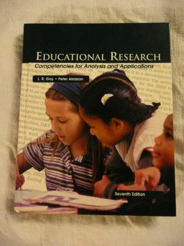 Imagen de archivo de Educational Research: Competencies for Analysis and Applications a la venta por Hawking Books