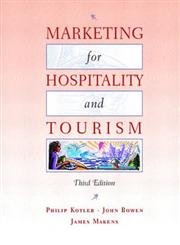 Imagen de archivo de Marketing for Hospitality and Tourism a la venta por Better World Books: West