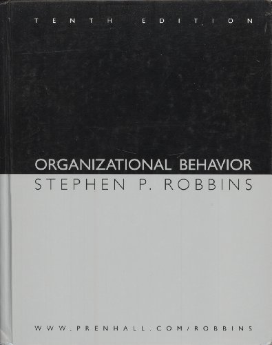 Beispielbild fr Organizational Behavior zum Verkauf von BookHolders