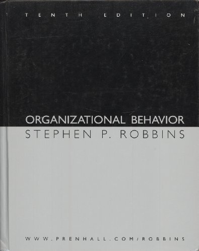 Imagen de archivo de Organizational Behavior a la venta por BookHolders