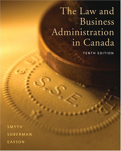 9780131000964: Law and Business Administration in Canada, The