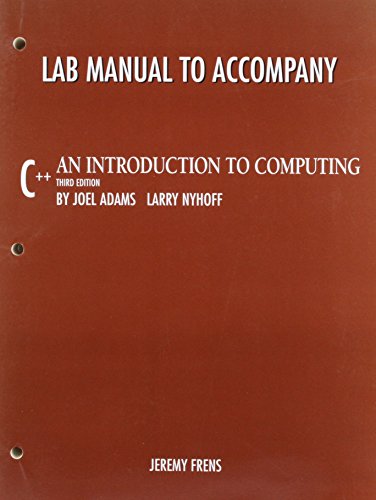 Lab Manual - Joel Adams; Larry Nyhoff