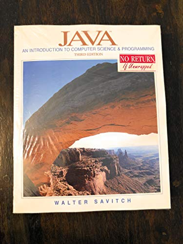 9780131013780: Java: An Introduction to Computer Science and Programming: United States Edition