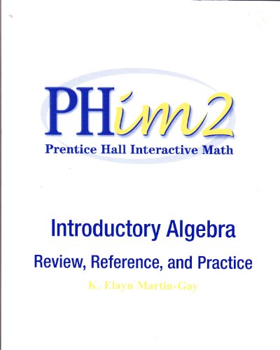 Stock image for Introductory Algebra: Review, Reference, and Practice for sale by BookHolders