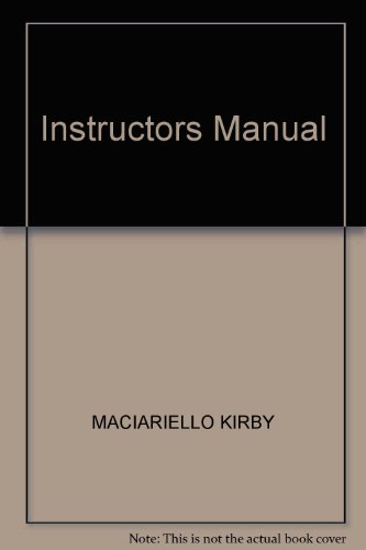 9780131023932: Instructors Manual