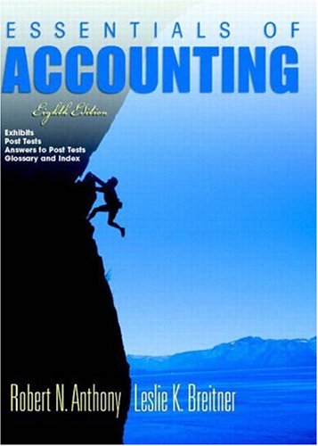 Beispielbild fr Essentials of Accounting and Post Test Booklet 8 zum Verkauf von West With The Night