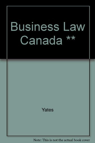 9780131028722: Business Law Canada **