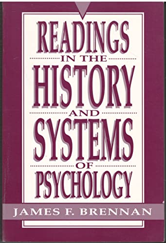 Beispielbild fr Readings in the History and Systems of Psychology zum Verkauf von WorldofBooks