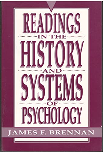 Imagen de archivo de Readings in the History and Systems of Psychology a la venta por SecondSale