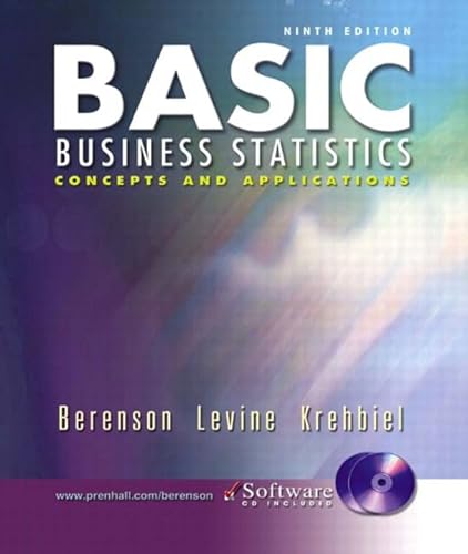 Beispielbild fr Basic Business Statistics : Concepts and Applications zum Verkauf von Better World Books: West