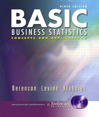 Imagen de archivo de Basic Business Statistics : Concepts and Applications a la venta por Better World Books: West