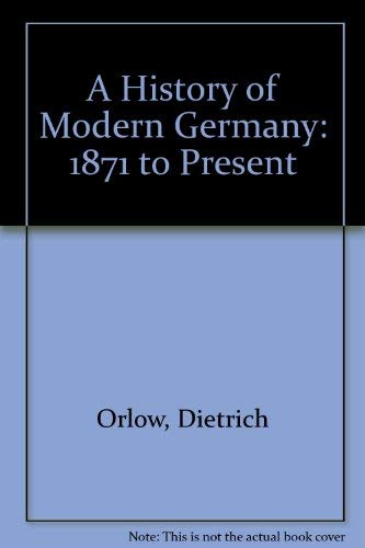 Beispielbild fr A History of Modern Germany zum Verkauf von HPB-Red