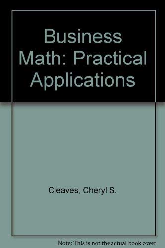 Stock image for Business math: Practical applications for sale by HPB-Red