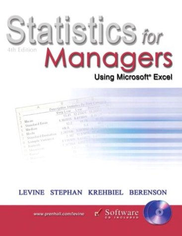 Imagen de archivo de Statistics for Managers Using Microsoft Excel [With 2 CDROMs] a la venta por ThriftBooks-Atlanta