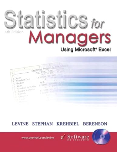 Stock image for Statistics for Managers Using Microsoft Excel [With 2 CDROMs] for sale by ThriftBooks-Atlanta