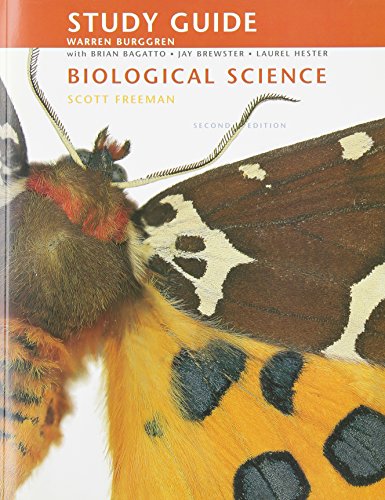 Imagen de archivo de Study Guide [to] Biological Science, Second Edition, Scott Freeman a la venta por Better World Books