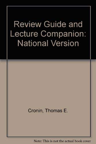 Review Guide and Lecture Companion: National Version (9780131101838) by J.M. Burns