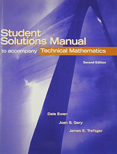 9780131102866: Student Solutions Manual