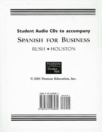 Imagen de archivo de Spanish for Business -- Audio CD a la venta por SecondSale