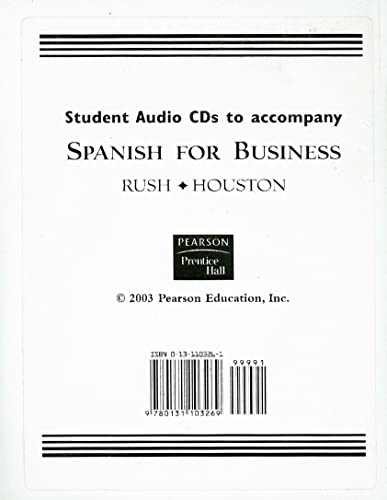 Spanish for Business -- Audio CD (9780131103269) by Rush, Patricia; Houston, Patricia