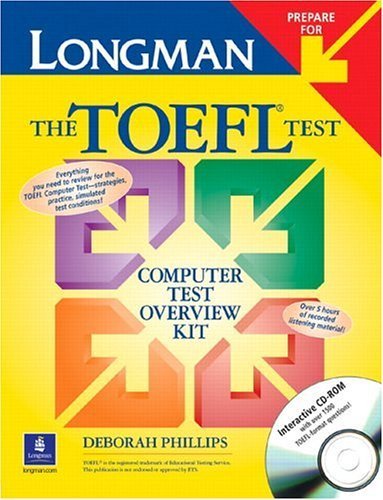 Stock image for Longman Prepare for the TOEFL, Book, CD-ROM and 2 Audio-CDs: Computer Test Overview for sale by medimops