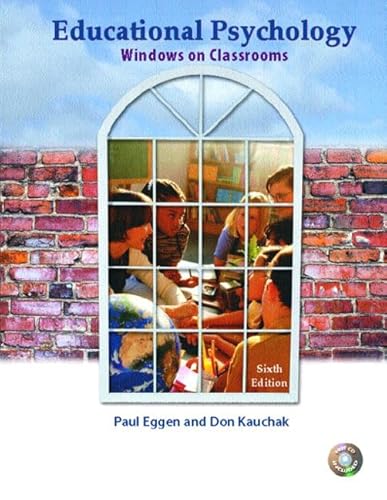 Stock image for Educational Psychology: Windows on Classrooms, 6th for sale by a2zbooks