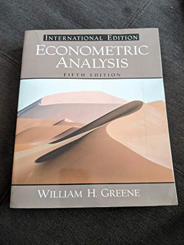Econometric Analysis - Greene, W.H.