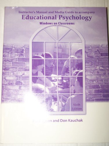 Stock image for Instructor's Manual and Media Guide to accompany Educational Psychology: windows on classrooms for sale by HPB-Red