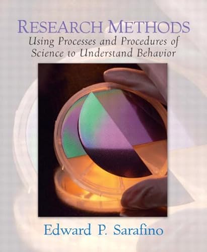 9780131111615: Research Methods: Using Processes & Procedures of Science to Understand Behavior