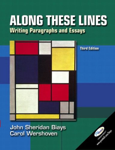 Beispielbild fr Along These Lines: Writing Paragraphs and Essays, Third Edition zum Verkauf von HPB-Red