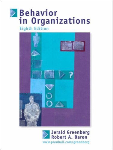 Imagen de archivo de Behavior in Organizations : Understanding and Managing the Human Side of Work a la venta por Better World Books