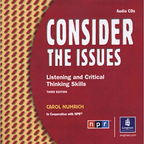 Stock image for Consider the Issues: Listening And CrNumrich, Carol for sale by Iridium_Books