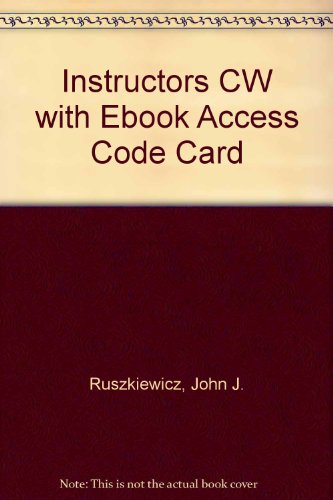 Instructors CW with Ebook Access Code Card (9780131117716) by Prentice Hall