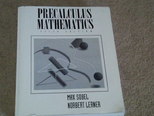 Beispielbild fr Precalculus Mathematics zum Verkauf von Better World Books